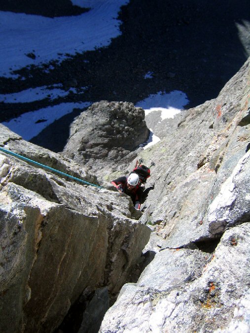 IMG_0249.jpg - Mich passe le "crux de la voie"